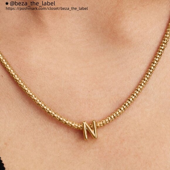 Pandora Letter N Alphabet Mini Charm|Pendant - Picture 2 of 2